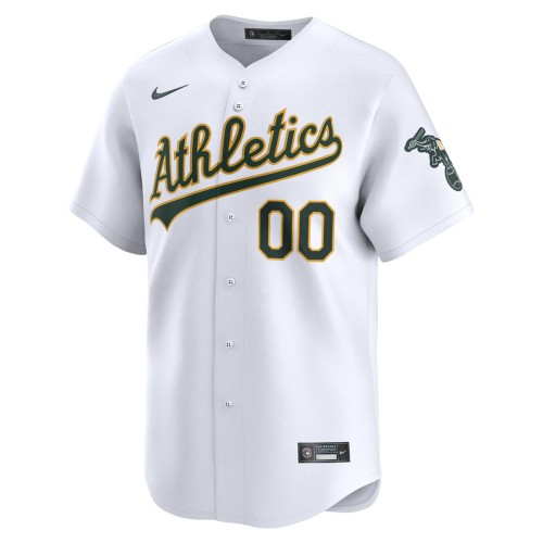 Oakland Athletics Nike Youth Home Limited Custom Jersey - White Oakland Athletics Nike Youth Home Limited Custom Jersey - White