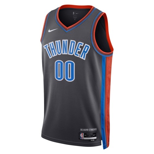 Oklahoma City Thunder Nike Unisex 2022/23 Swingman Custom Jersey - City Edition - Black Oklahoma City Thunder Nike Unisex 2022/23 Swingman Custom Jersey - City Edition - Black