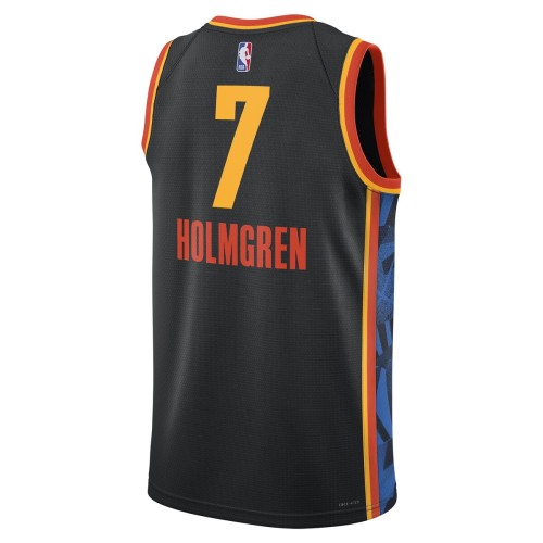 Chet Holmgren Oklahoma City Thunder Nike Unisex 2024/25 Swingman Player Jersey - City Edition - Black Chet Holmgren Oklahoma City Thunder Nike Unisex 2024/25 Swingman Player Jersey - City Edition - Black