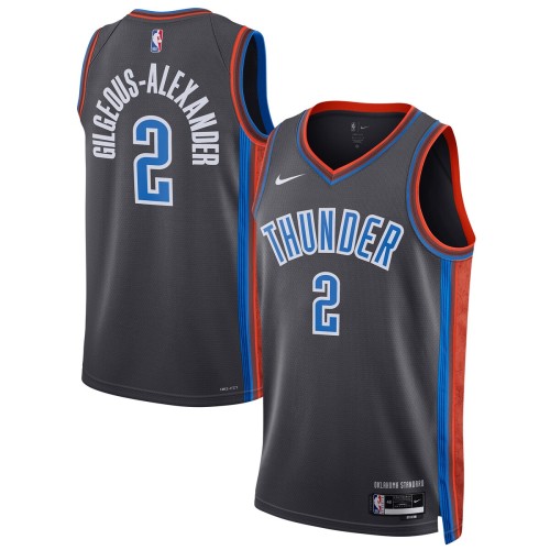 Shai Gilgeous-Alexander Oklahoma City Thunder Nike Unisex 2022/23 Swingman Jersey - City Edition - Gray Shai Gilgeous-Alexander Oklahoma City Thunder Nike Unisex 2022/23 Swingman Jersey - City Edition - Gray