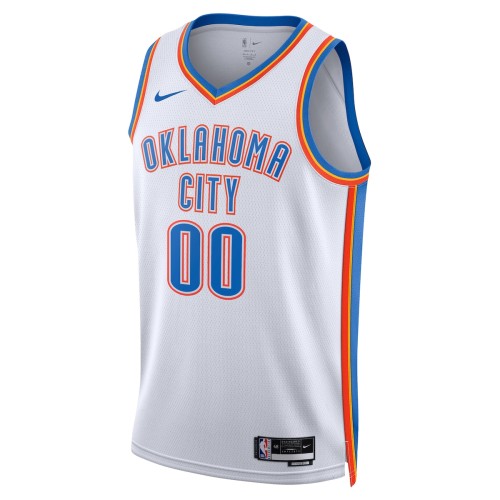 Oklahoma City Thunder Nike Unisex 2022/23 Swingman Custom Jersey White - Association Edition Oklahoma City Thunder Nike Unisex 2022/23 Swingman Custom Jersey White - Association Edition