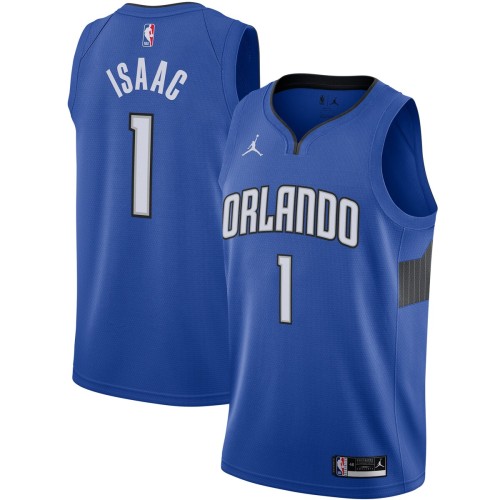 Jonathan Isaac Orlando Magic Jordan Brand 2020/21 Swingman Jersey - Statement Edition - Blue Jonathan Isaac Orlando Magic Jordan Brand 2020/21 Swingman Jersey - Statement Edition - Blue