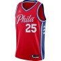 Ben Simmons Philadelphia 76ers Jordan Brand 2020/21 Swingman Jersey - Statement Edition - Red Ben Simmons Philadelphia 76ers Jordan Brand 2020/21 Swingman Jersey - Statement Edition - Red