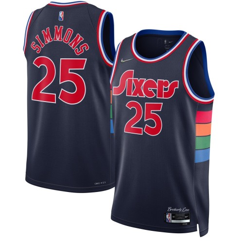 Ben Simmons Philadelphia 76ers Nike 2021/22 Swingman Jersey - City Edition - Navy Ben Simmons Philadelphia 76ers Nike 2021/22 Swingman Jersey - City Edition - Navy