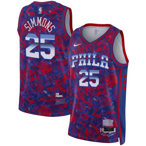 Ben Simmons Philadelphia 76ers Nike Select Series Rookie of the Year Swingman Jersey - Royal/Red Ben Simmons Philadelphia 76ers Nike Select Series Rookie of the Year Swingman Jersey - Royal/Red