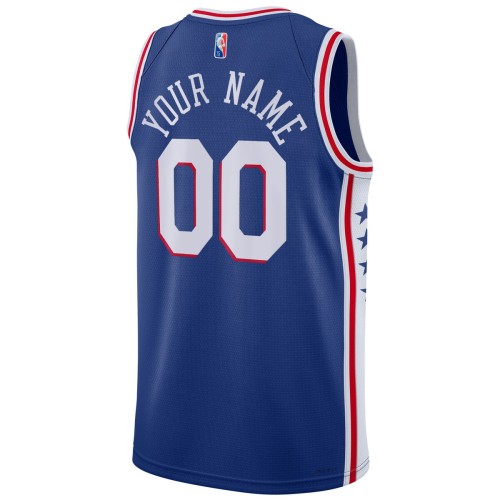 Philadelphia 76ers Nike 2021/22 Diamond Swingman Custom Jersey - Icon Edition - Royal Philadelphia 76ers Nike 2021/22 Diamond Swingman Custom Jersey - Icon Edition - Royal