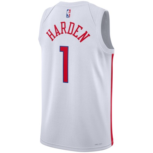 James Harden Philadelphia 76ers Nike Unisex 2022/23 Swingman Jersey - City Edition - White James Harden Philadelphia 76ers Nike Unisex 2022/23 Swingman Jersey - City Edition - White