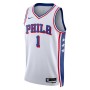 James Harden Philadelphia 76ers Nike Unisex Swingman Jersey - Association Edition - White James Harden Philadelphia 76ers Nike Unisex Swingman Jersey - Association Edition - White