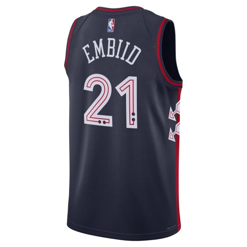 Joel Embiid Philadelphia 76ers Nike Unisex 2023/24 Swingman Jersey - Navy - City Edition Joel Embiid Philadelphia 76ers Nike Unisex 2023/24 Swingman Jersey - Navy - City Edition