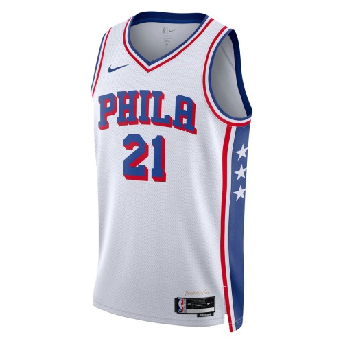 Joel Embiid Philadelphia 76ers Nike Unisex Swingman Jersey - Association Edition - White Joel Embiid Philadelphia 76ers Nike Unisex Swingman Jersey - Association Edition - White