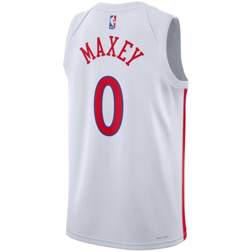 Tyrese Maxey Philadelphia 76ers Nike Unisex 2022/23 Swingman Jersey - City Edition - White Tyrese Maxey Philadelphia 76ers Nike Unisex 2022/23 Swingman Jersey - City Edition - White
