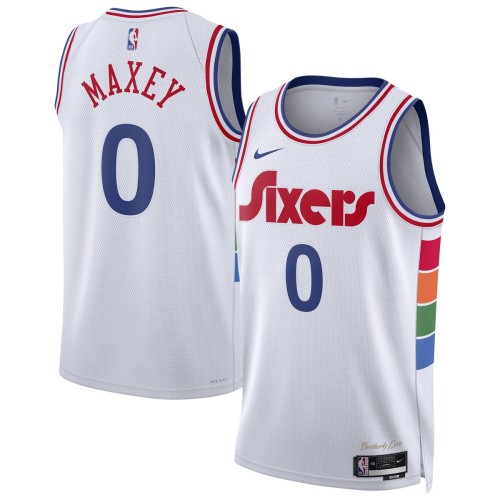 Tyrese Maxey Philadelphia 76ers Nike Unisex 2024/25 Swingman Player Jersey - City Edition - White Tyrese Maxey Philadelphia 76ers Nike Unisex 2024/25 Swingman Player Jersey - City Edition - White
