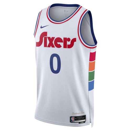 Tyrese Maxey Philadelphia 76ers Nike Unisex 2024/25 Swingman Player Jersey - City Edition - White Tyrese Maxey Philadelphia 76ers Nike Unisex 2024/25 Swingman Player Jersey - City Edition - White