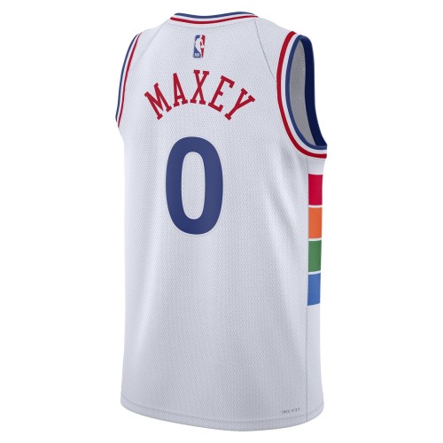 Tyrese Maxey Philadelphia 76ers Nike Unisex 2024/25 Swingman Player Jersey - City Edition - White Tyrese Maxey Philadelphia 76ers Nike Unisex 2024/25 Swingman Player Jersey - City Edition - White