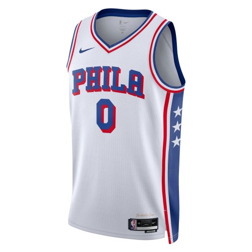Tyrese Maxey Philadelphia 76ers Nike Unisex Swingman Jersey - Association Edition - White Tyrese Maxey Philadelphia 76ers Nike Unisex Swingman Jersey - Association Edition - White