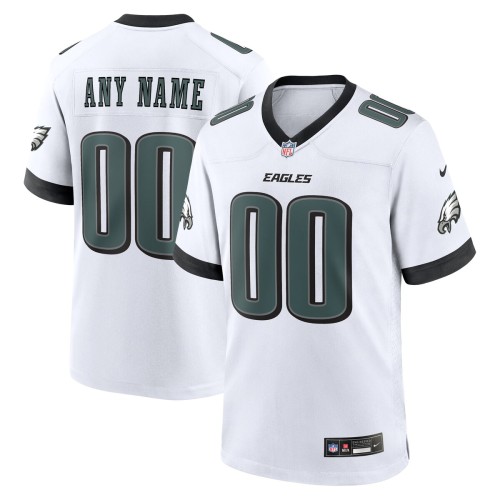 Philadelphia Eagles Nike Custom Game Jersey - White Philadelphia Eagles Nike Custom Game Jersey - White