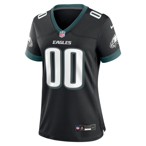 Philadelphia Eagles Nike Women's Alternate Custom Game Jersey - Black Philadelphia Eagles Nike Women's Alternate Custom Game Jersey - Black