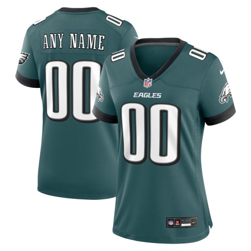 Philadelphia Eagles Nike Women's Custom Game Jersey - Midnight Green Philadelphia Eagles Nike Women's Custom Game Jersey - Midnight Green
