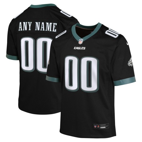 Philadelphia Eagles Nike Youth Alternate Custom Game Jersey - Black Philadelphia Eagles Nike Youth Alternate Custom Game Jersey - Black