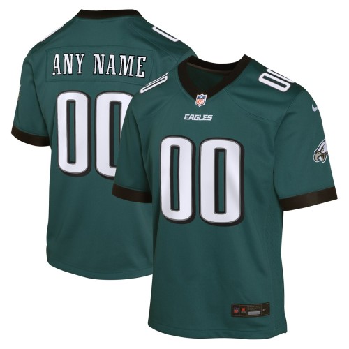 Philadelphia Eagles Nike Youth Custom Game Jersey - Midnight Green Philadelphia Eagles Nike Youth Custom Game Jersey - Midnight Green
