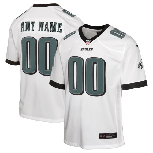 Philadelphia Eagles Nike Youth Custom Game Jersey - White Philadelphia Eagles Nike Youth Custom Game Jersey - White