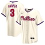 Bryce Harper Philadelphia Phillies Nike Alternate Replica Player Name Jersey - Cream Bryce Harper Philadelphia Phillies Nike Alternate Replica Player Name Jersey - Cream