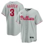 Bryce Harper Philadelphia Phillies Nike Road Replica Player Name Jersey - Gray Bryce Harper Philadelphia Phillies Nike Road Replica Player Name Jersey - Gray