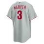 Bryce Harper Philadelphia Phillies Nike Road Replica Player Name Jersey - Gray Bryce Harper Philadelphia Phillies Nike Road Replica Player Name Jersey - Gray