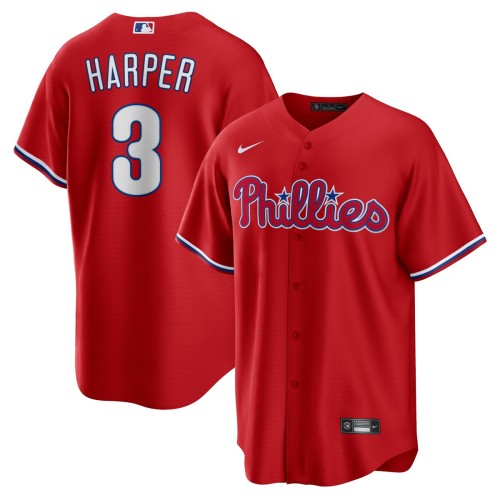 Bryce Harper Philadelphia Phillies Nike Alternate Replica Player Name Jersey - Red Bryce Harper Philadelphia Phillies Nike Alternate Replica Player Name Jersey - Red