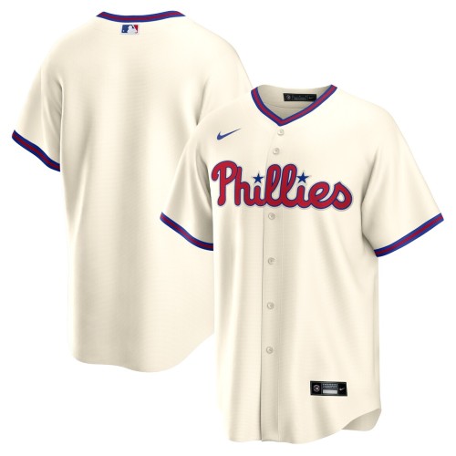 Philadelphia Phillies Nike Alternate Replica Team Jersey - Cream Philadelphia Phillies Nike Alternate Replica Team Jersey - Cream