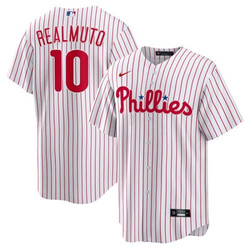 JT Realmuto Philadelphia Phillies Nike Home Replica Player Name Jersey - White JT Realmuto Philadelphia Phillies Nike Home Replica Player Name Jersey - White