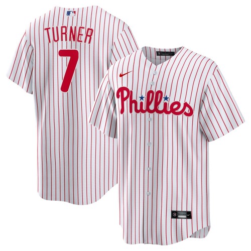 Trea Turner Philadelphia Phillies Nike Home Replica Player Jersey - White Trea Turner Philadelphia Phillies Nike Home Replica Player Jersey - White