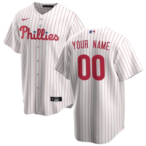 Philadelphia Phillies Nike Home Replica Custom Jersey - White Philadelphia Phillies Nike Home Replica Custom Jersey - White