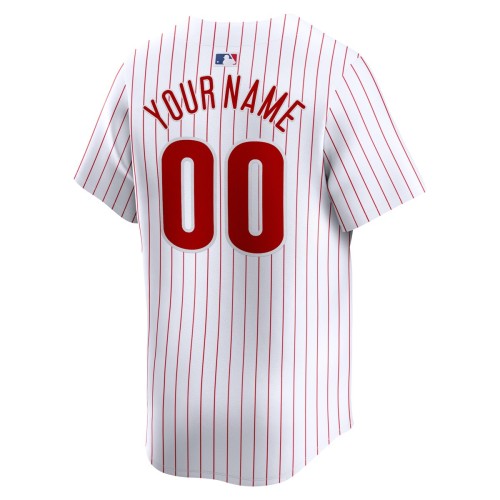 Philadelphia Phillies Nike Youth Home Limited Custom Jersey - White Philadelphia Phillies Nike Youth Home Limited Custom Jersey - White