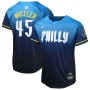 Zack Wheeler Philadelphia Phillies Nike Youth 2024 City Connect Limited Player Jersey - Blue Zack Wheeler Philadelphia Phillies Nike Youth 2024 City Connect Limited Player Jersey - Blue