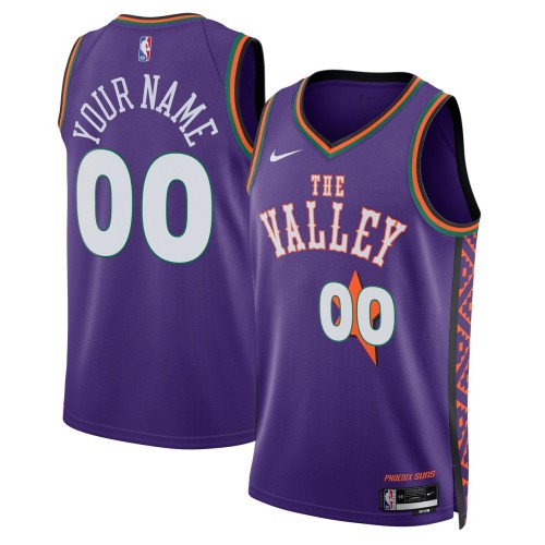 Phoenix Suns Nike Unisex 2024/25 Custom Swingman Jersey - City Edition - Purple Phoenix Suns Nike Unisex 2024/25 Custom Swingman Jersey - City Edition - Purple