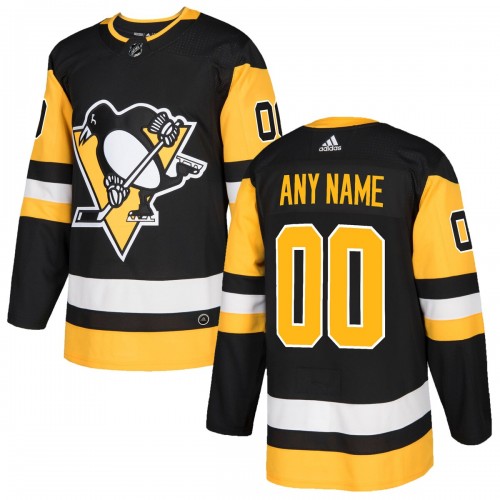 Pittsburgh Penguins adidas Authentic Custom Jersey - Black Pittsburgh Penguins adidas Authentic Custom Jersey - Black