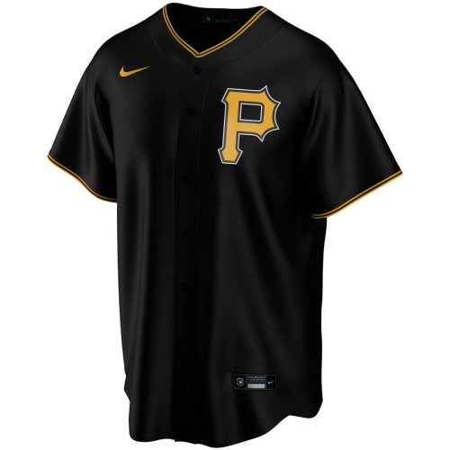 Pittsburgh Pirates Nike Alternate Replica Custom Jersey - Black Pittsburgh Pirates Nike Alternate Replica Custom Jersey - Black