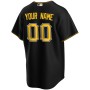 Pittsburgh Pirates Nike Alternate Replica Custom Jersey - Black Pittsburgh Pirates Nike Alternate Replica Custom Jersey - Black