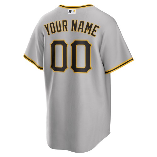 Pittsburgh Pirates Nike Road Custom Replica Jersey - Gray Pittsburgh Pirates Nike Road Custom Replica Jersey - Gray