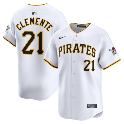Roberto Clemente Pittsburgh Pirates Nike Home Limited Player Jersey - White Roberto Clemente Pittsburgh Pirates Nike Home Limited Player Jersey - White