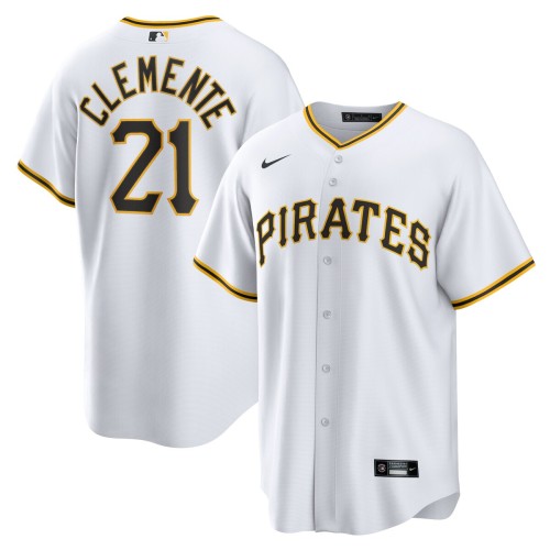 Roberto Clemente Pittsburgh Pirates Nike Home Replica Player Name Jersey - White Roberto Clemente Pittsburgh Pirates Nike Home Replica Player Name Jersey - White