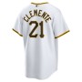 Roberto Clemente Pittsburgh Pirates Nike Home Replica Player Name Jersey - White Roberto Clemente Pittsburgh Pirates Nike Home Replica Player Name Jersey - White