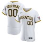 Pittsburgh Pirates Nike Home Authentic Custom Jersey - White Pittsburgh Pirates Nike Home Authentic Custom Jersey - White