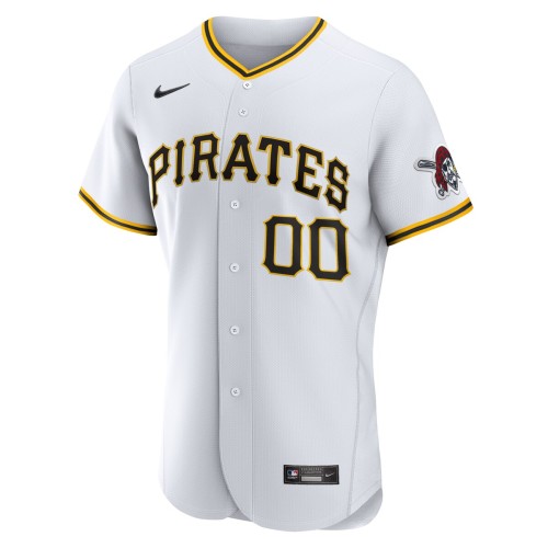 Pittsburgh Pirates Nike Home Authentic Custom Jersey - White Pittsburgh Pirates Nike Home Authentic Custom Jersey - White