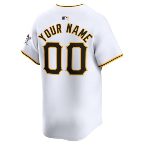 Pittsburgh Pirates Nike Home Limited Custom Jersey - White Pittsburgh Pirates Nike Home Limited Custom Jersey - White