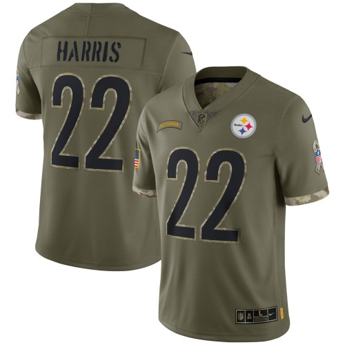Najee Harris Pittsburgh Steelers Nike 2022 Salute To Service Limited Jersey - Olive Najee Harris Pittsburgh Steelers Nike 2022 Salute To Service Limited Jersey - Olive