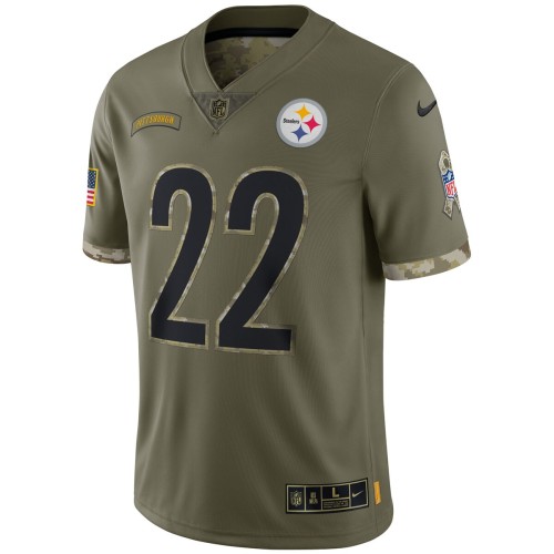 Najee Harris Pittsburgh Steelers Nike 2022 Salute To Service Limited Jersey - Olive Najee Harris Pittsburgh Steelers Nike 2022 Salute To Service Limited Jersey - Olive
