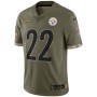 Najee Harris Pittsburgh Steelers Nike 2022 Salute To Service Limited Jersey - Olive Najee Harris Pittsburgh Steelers Nike 2022 Salute To Service Limited Jersey - Olive
