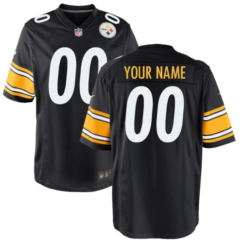 Pittsburgh Steelers Nike Youth Custom Game Jersey - Black Pittsburgh Steelers Nike Youth Custom Game Jersey - Black